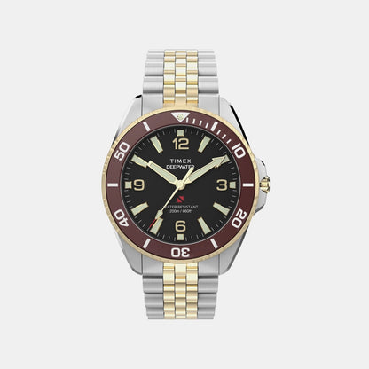 Timex Deepwater Men Quartz Black Dial Analog Stainless Steel Watch Tw2Y64700Ik