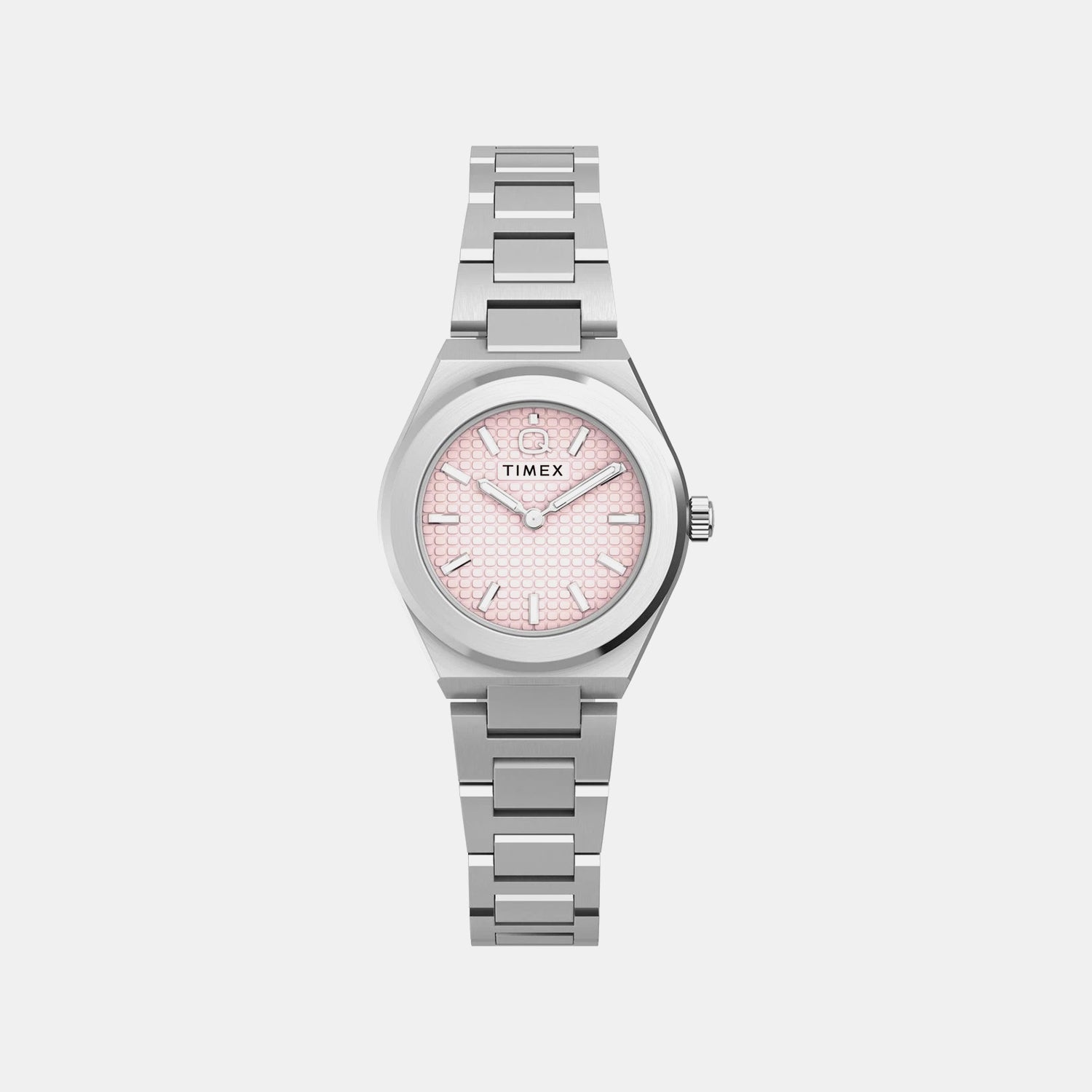 Timex Women Quartz Pink Dial Analog Stainless Steel Watch Tw2Y77400Uj