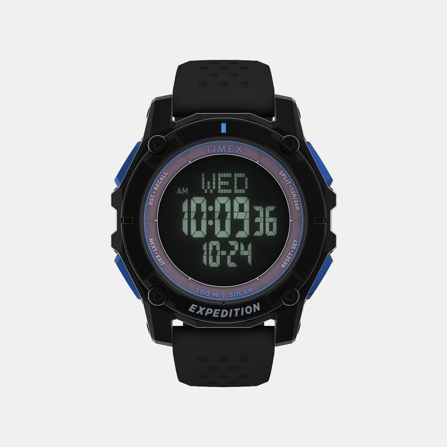 Timex Men Quartz Grey Dial Chronograph Silicone Watch Tw4B33900Uj
