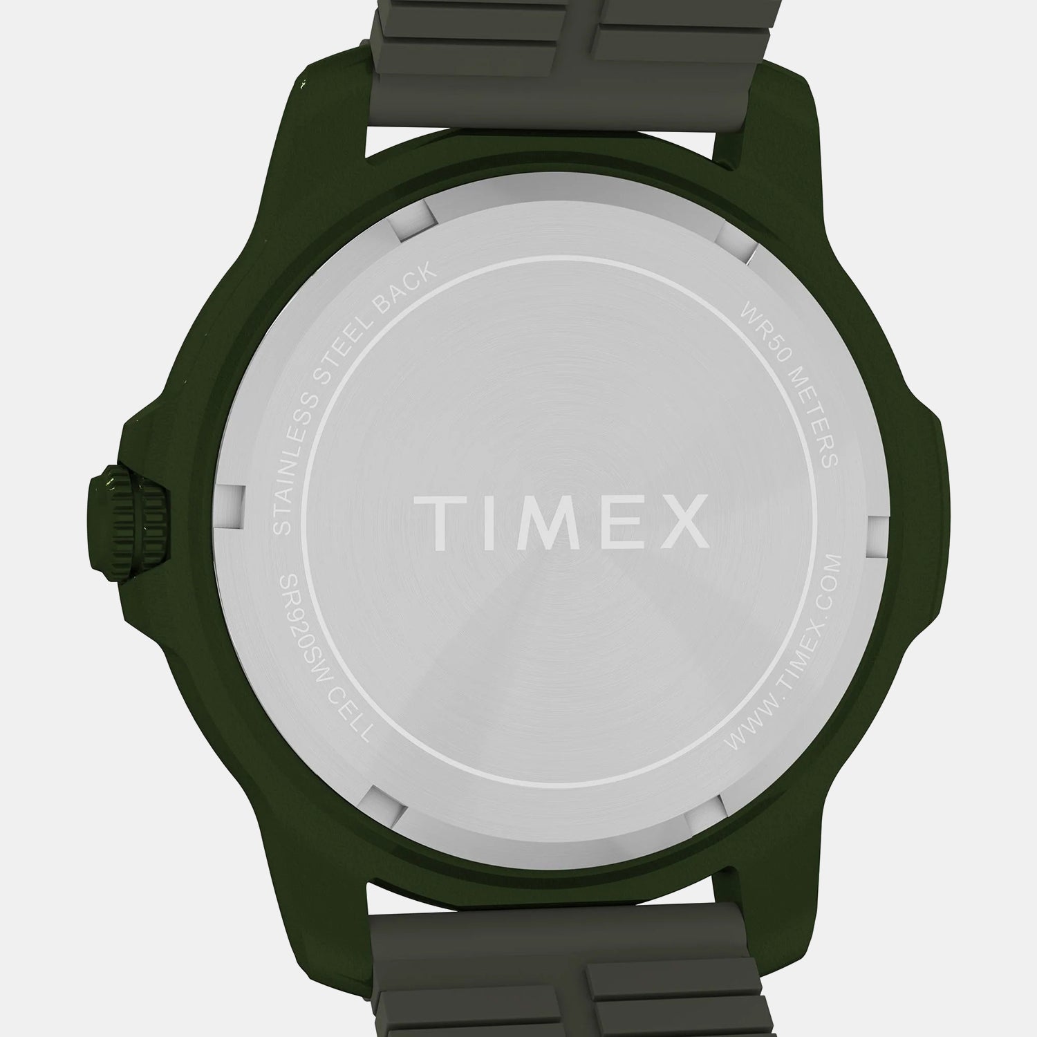 Timex Expedition Timber Men Quartz Green Dial Analog Silicone Watch Tw4B34700Uj