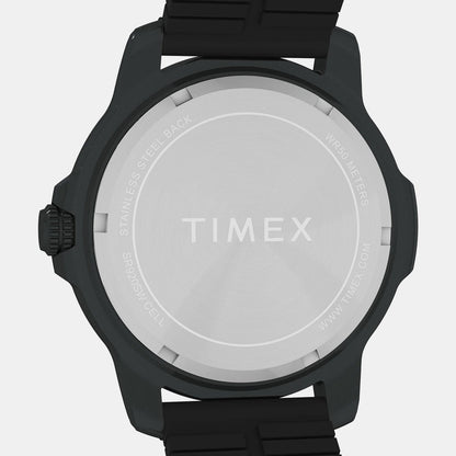 Timex Expedition Timber Men Quartz Black Dial Analog Silicone Watch Tw4B34800Uj