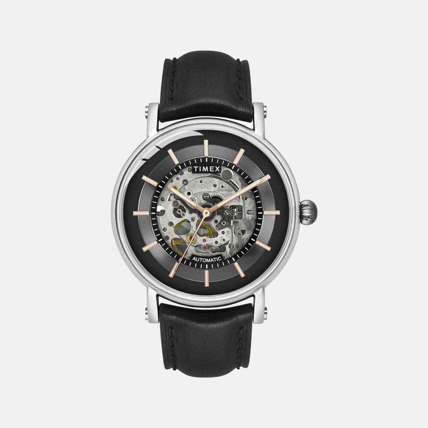Timex Signio Men Automatic Dial Analog Leather Watch Tweg16716