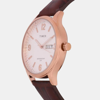 Timex Trendline Men Quartz Dial Analog Leather Watch Tweg18402