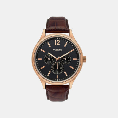 Timex Trendline Men Quartz Dial Chronograph Leather Watch Tweg18404