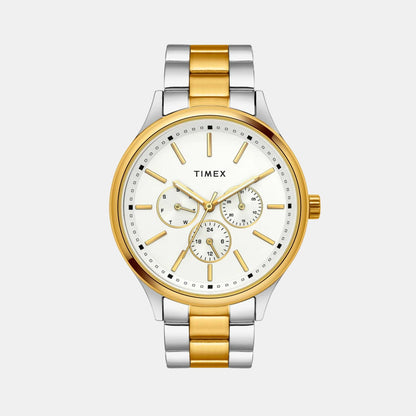 Timex Trendline Men Quartz Dial Chronograph Stainless Steel Watch Tweg18424