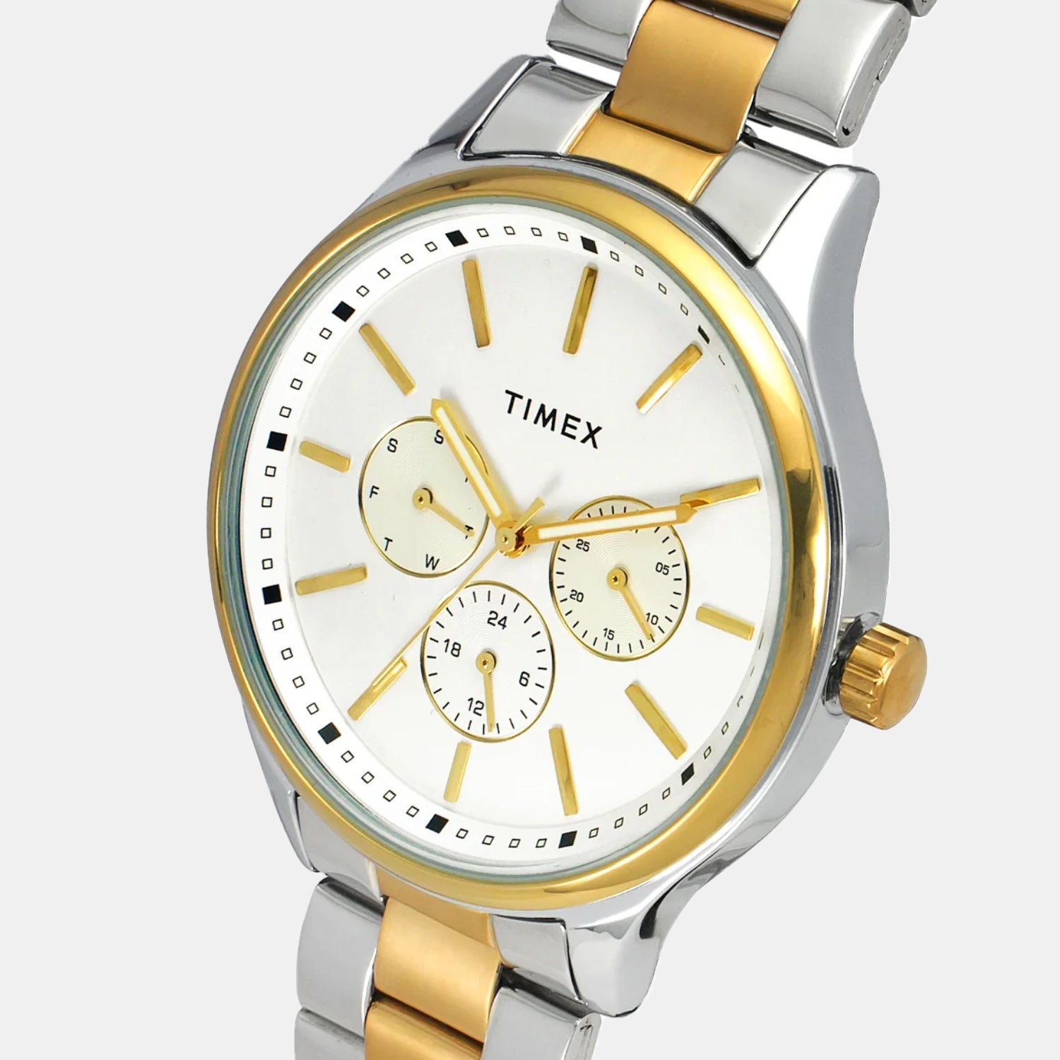Timex Trendline Men Quartz Dial Chronograph Stainless Steel Watch Tweg18424