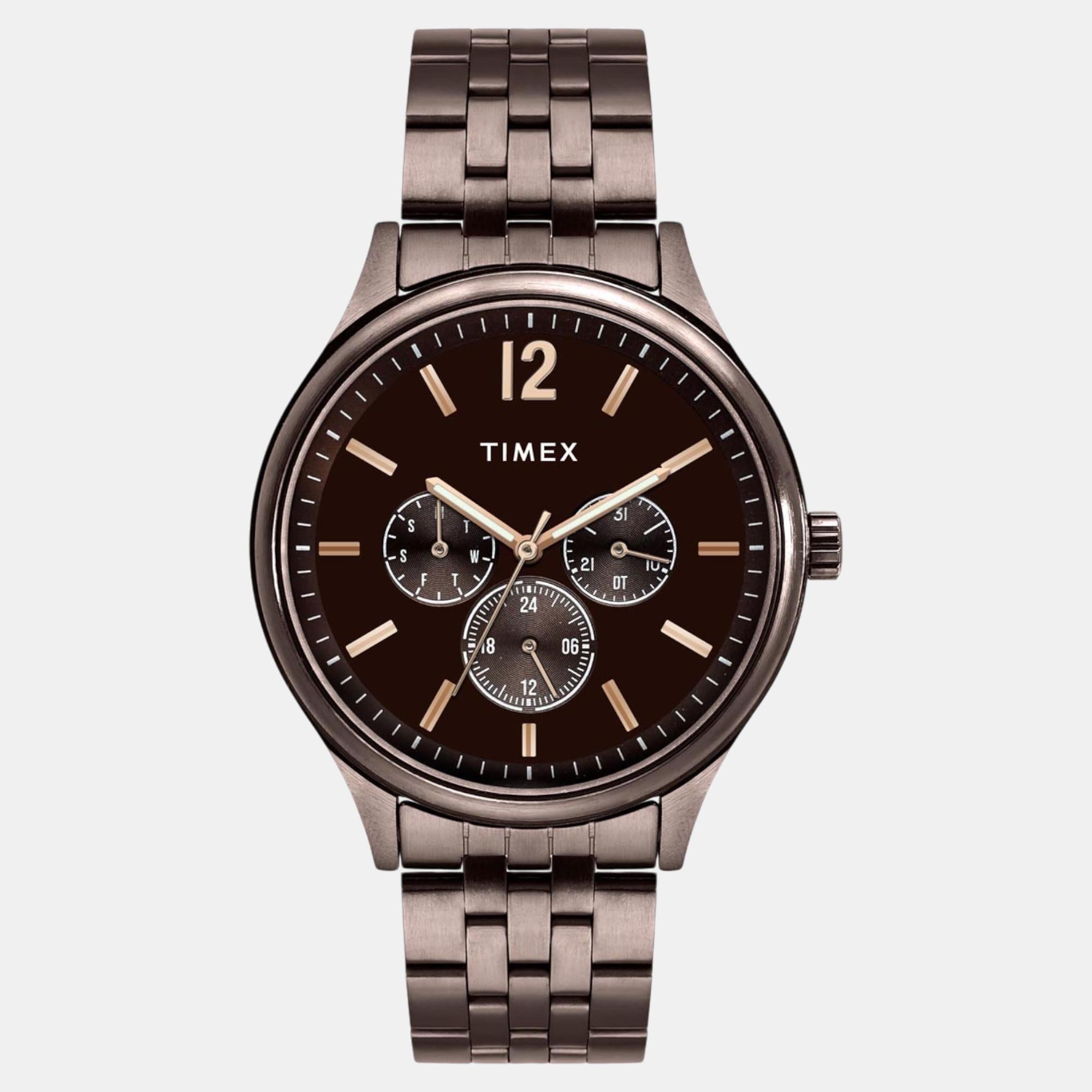 Timex Trendline Men Quartz Dial Multi-Function Stainless Steel Watch Tweg18436