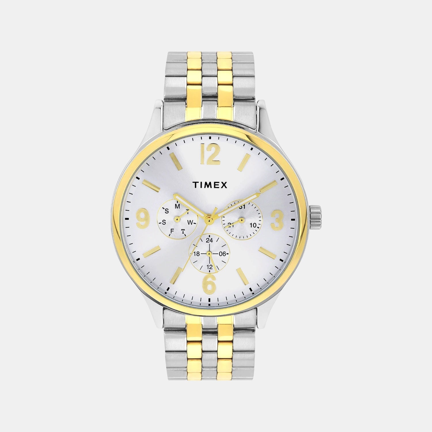 Timex Trendline Men Quartz Dial Multi-Function Stainless Steel Watch Tweg18441