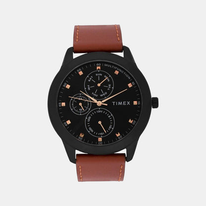 Timex Trendline Men Quartz Dial Chronograph Leather Watch Tweg18505