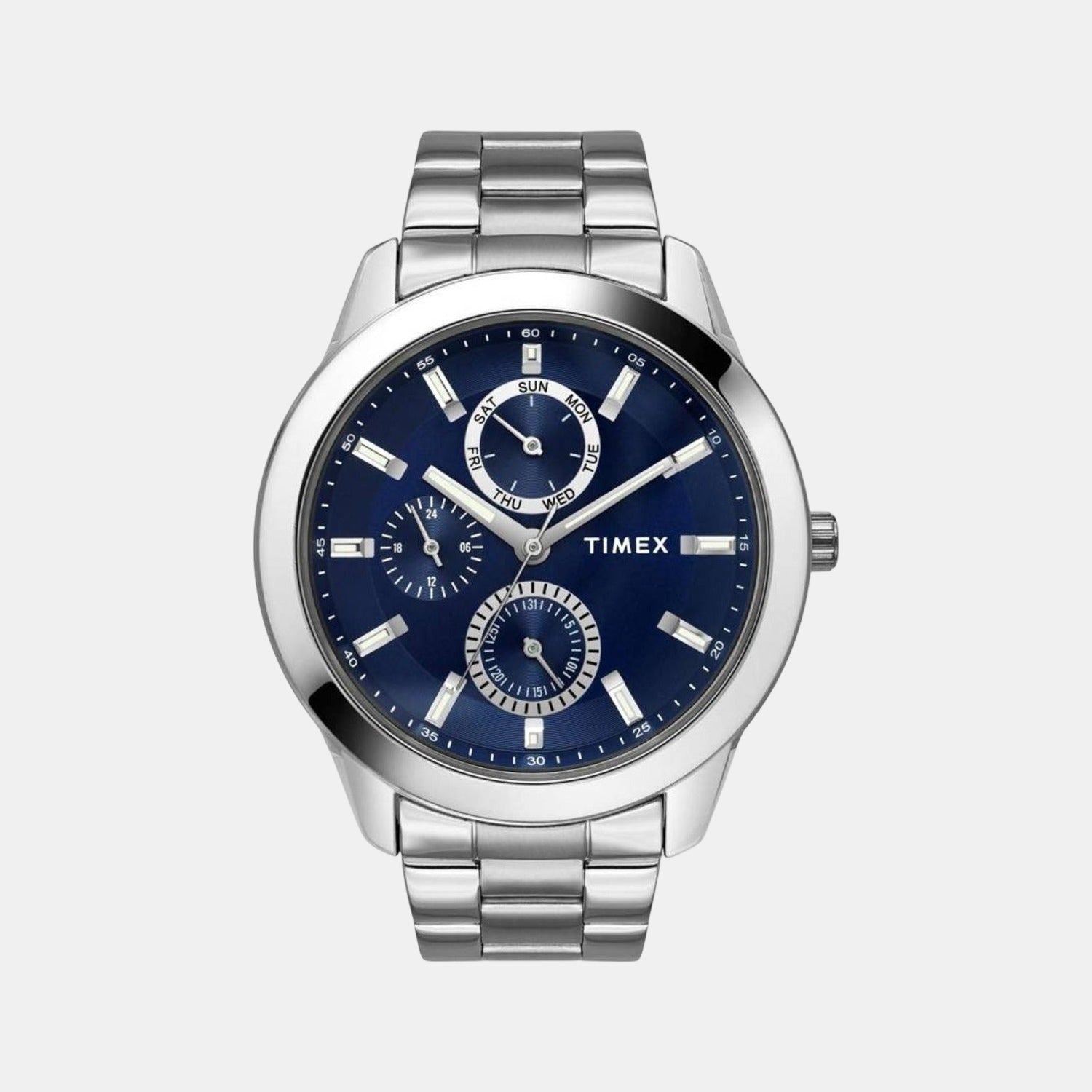 Timex Trendline Men Quartz Dial Chronograph Stainless Steel Watch Tweg18507