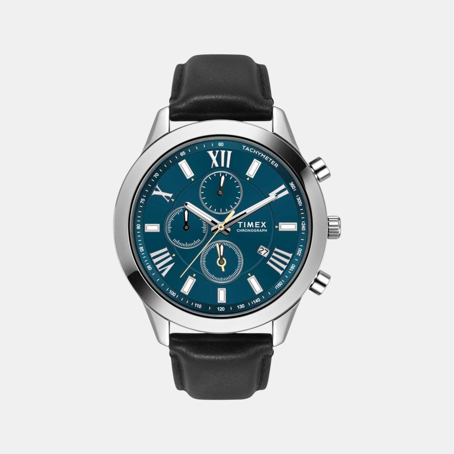 Timex Trendline Men Quartz Dial Chronograph Leather Watch Tweg18515