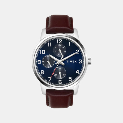 Timex Trendline Men Quartz Dial Multi-Function Leather Watch Tweg18906