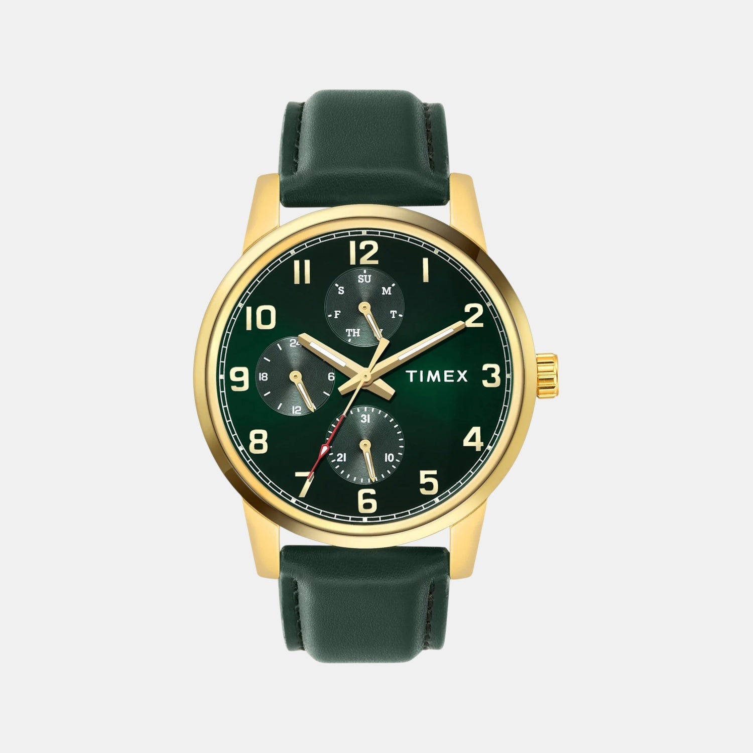 Timex Trendline Men Quartz Dial Multi-Function Leather Watch Tweg18907