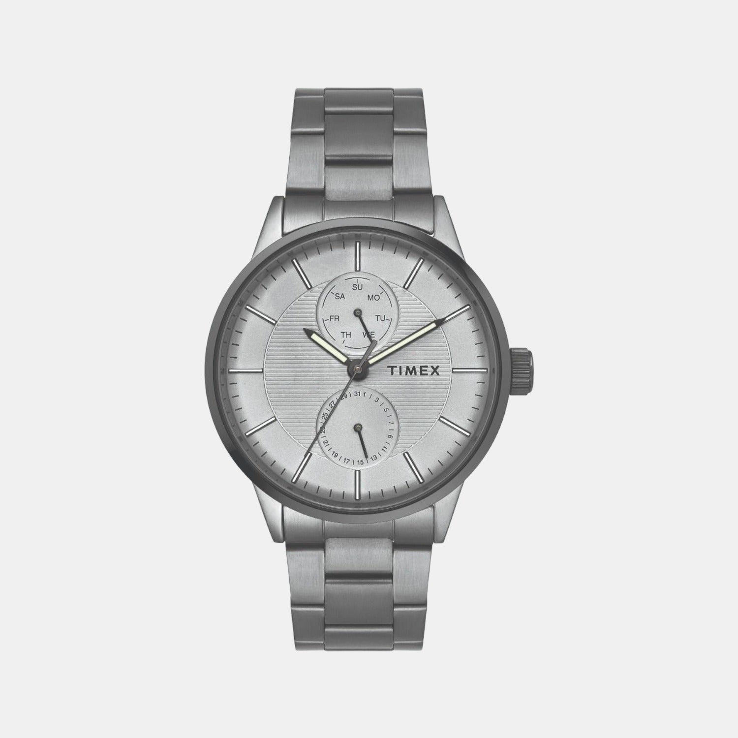 Timex Trendline Men Quartz Dial Chronograph Stainless Steel Watch Tweg19904