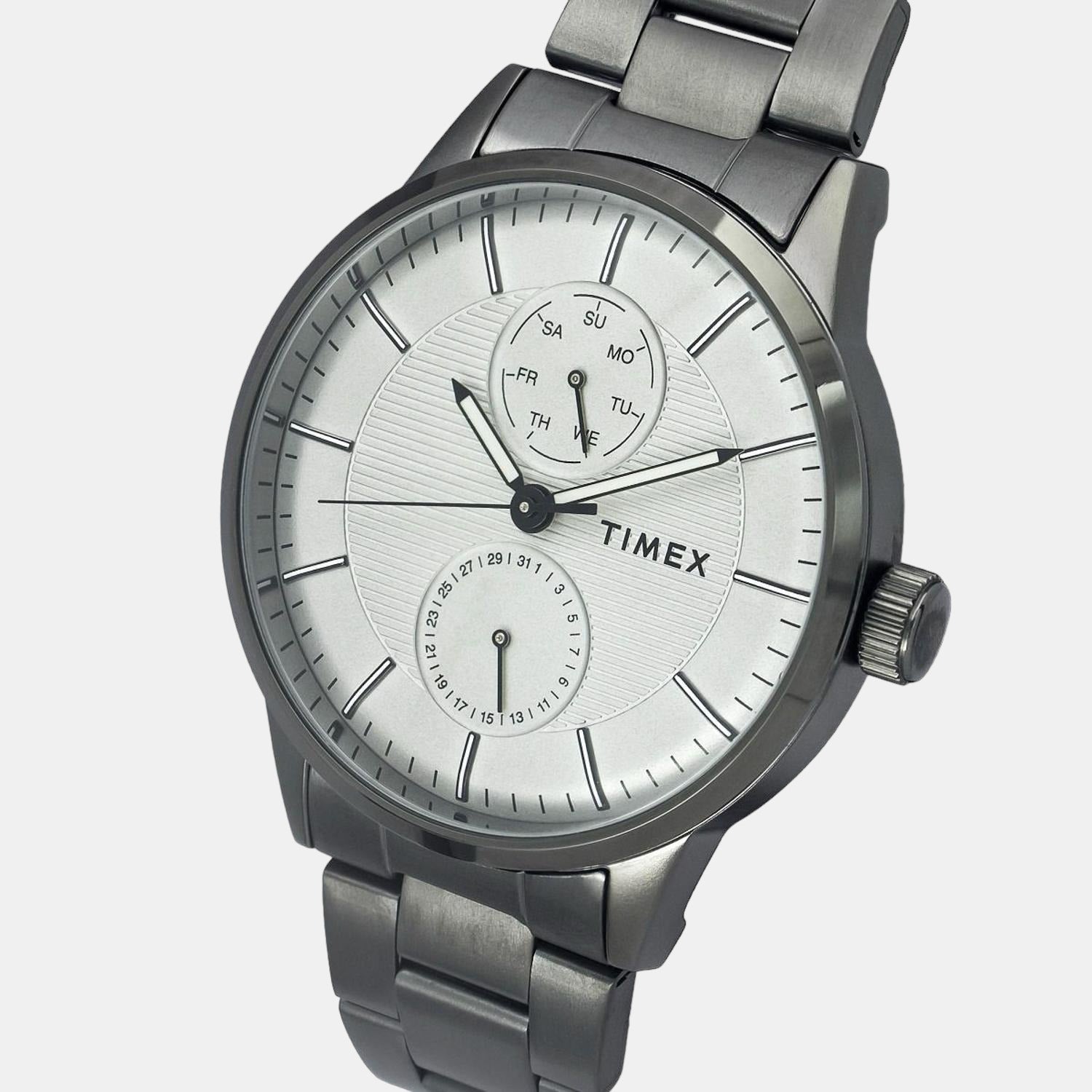 Timex Trendline Men Quartz Dial Chronograph Stainless Steel Watch Tweg19904