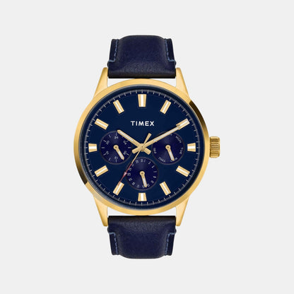 Timex Fashion Men Quartz Dial Multi-Function Leather Watch Tweg19928