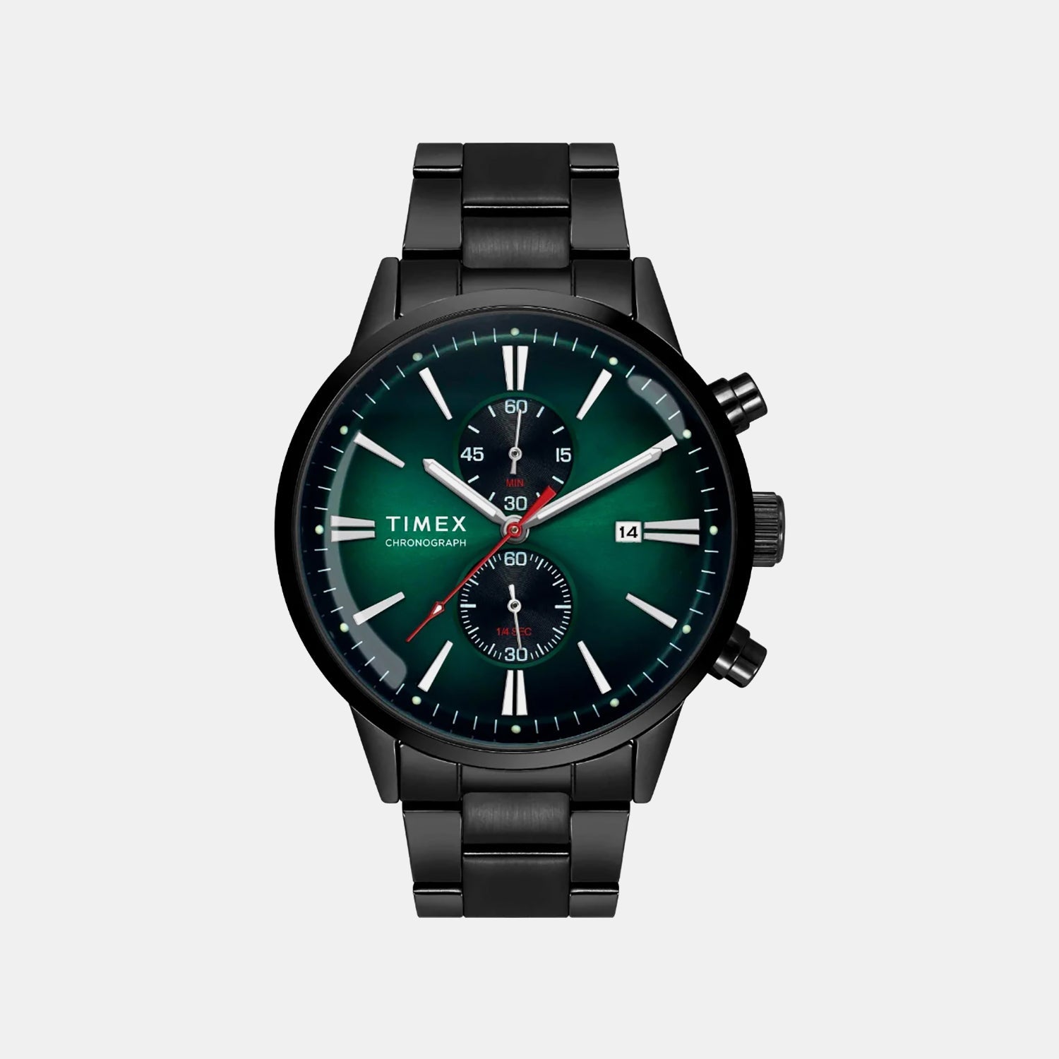 Timex Trendline Men Quartz Dial Chronograph Stainless Steel Watch Tweg19933