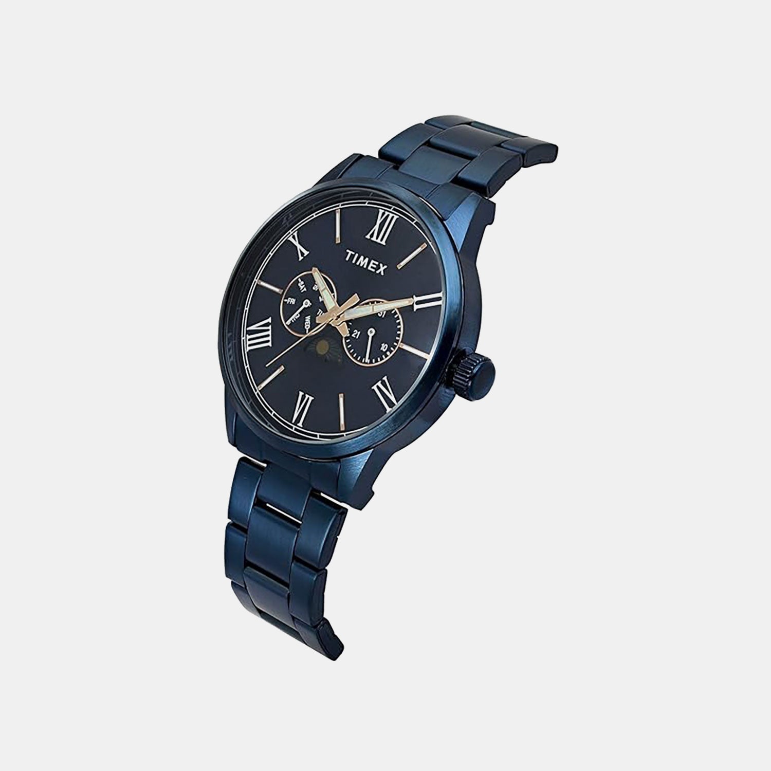 Timex Trendline Men Quartz Dial Multi-Function Stainless Steel Watch Tweg19946