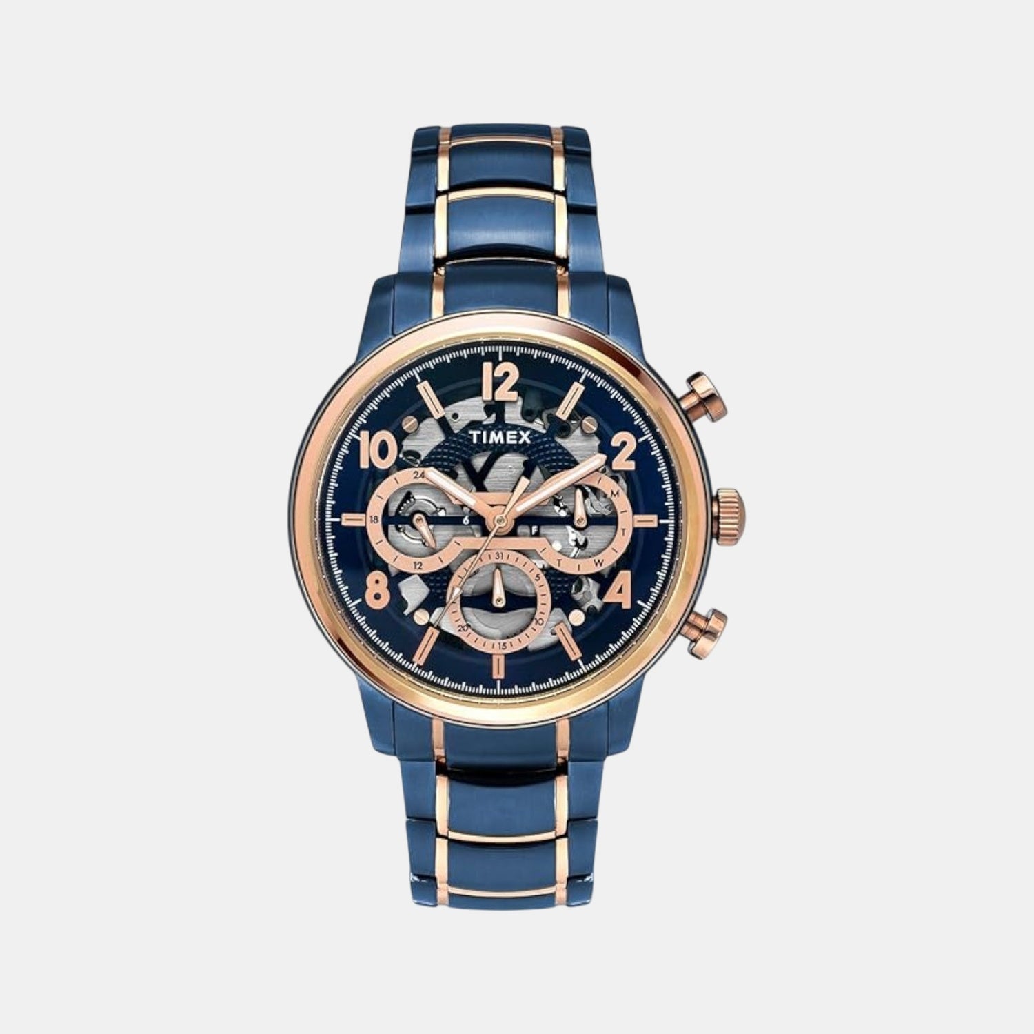 Timex E Class Men Quartz Dial Multi-Function Stainless Steel Watch Tweg20207