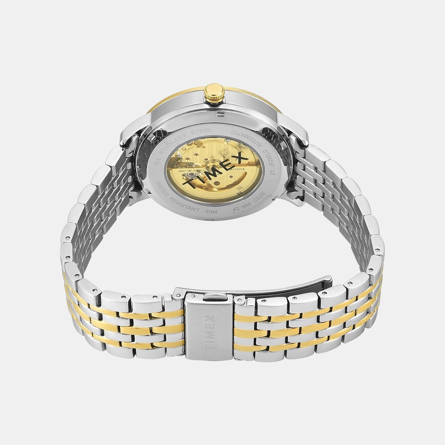 Timex Signio Men Automatic Dial Analog Stainless Steel Watch Tweg23505