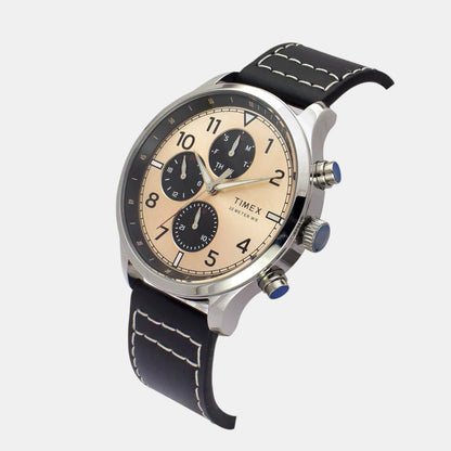 Timex Trendline Men Quartz Dial Multi-Function Leather Watch Tweg23900