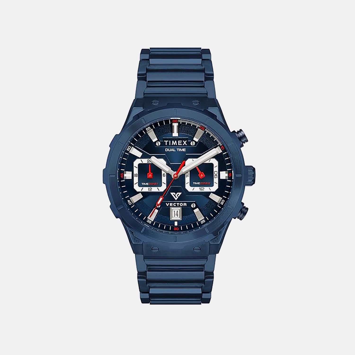Timex Vector Men Quartz Dial Chronograph Stainless Steel Watch Tweg24801