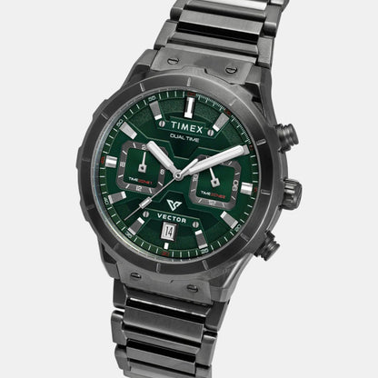 Timex Vector Men Quartz Dial Chronograph Stainless Steel Watch Tweg24802