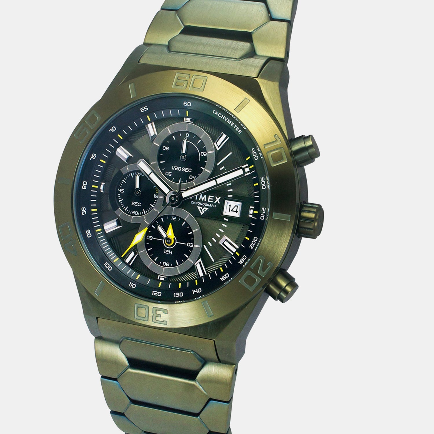 Timex Vector Men Quartz Dial Chronograph Stainless Steel Watch Tweg24903