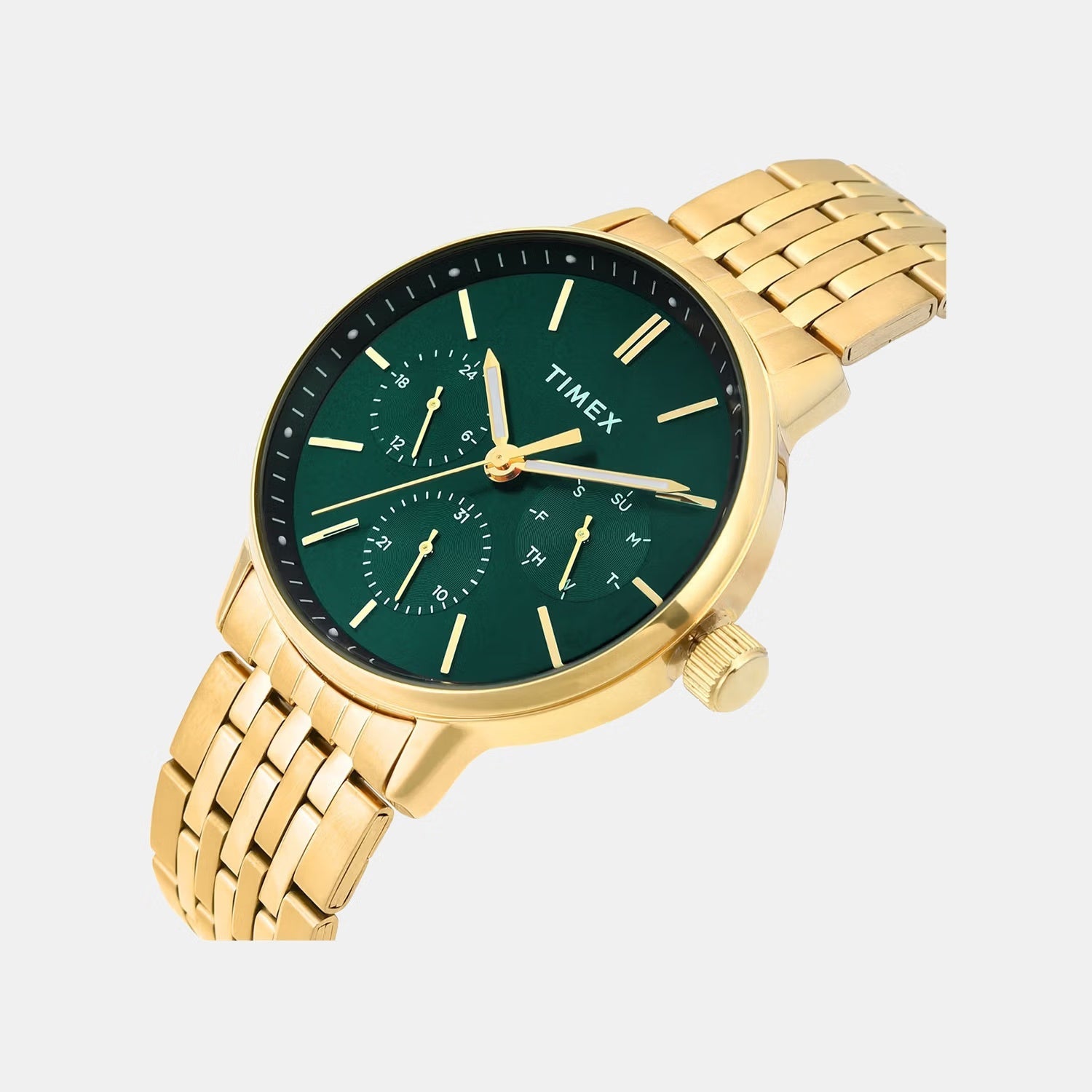 Timex Trendline Men Quartz Dial Multi-Function Stainless Steel Watch Tweg25407