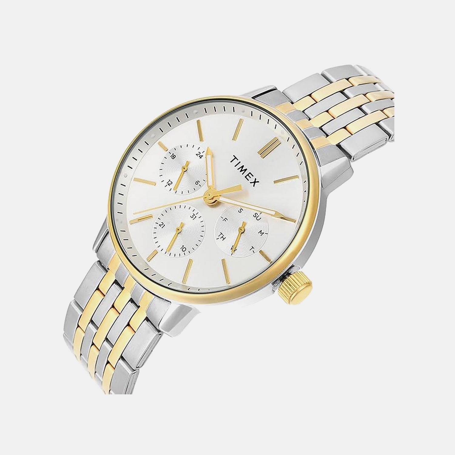 Timex Trendline Men Quartz Dial Multi-Function Stainless Steel Watch Tweg25408
