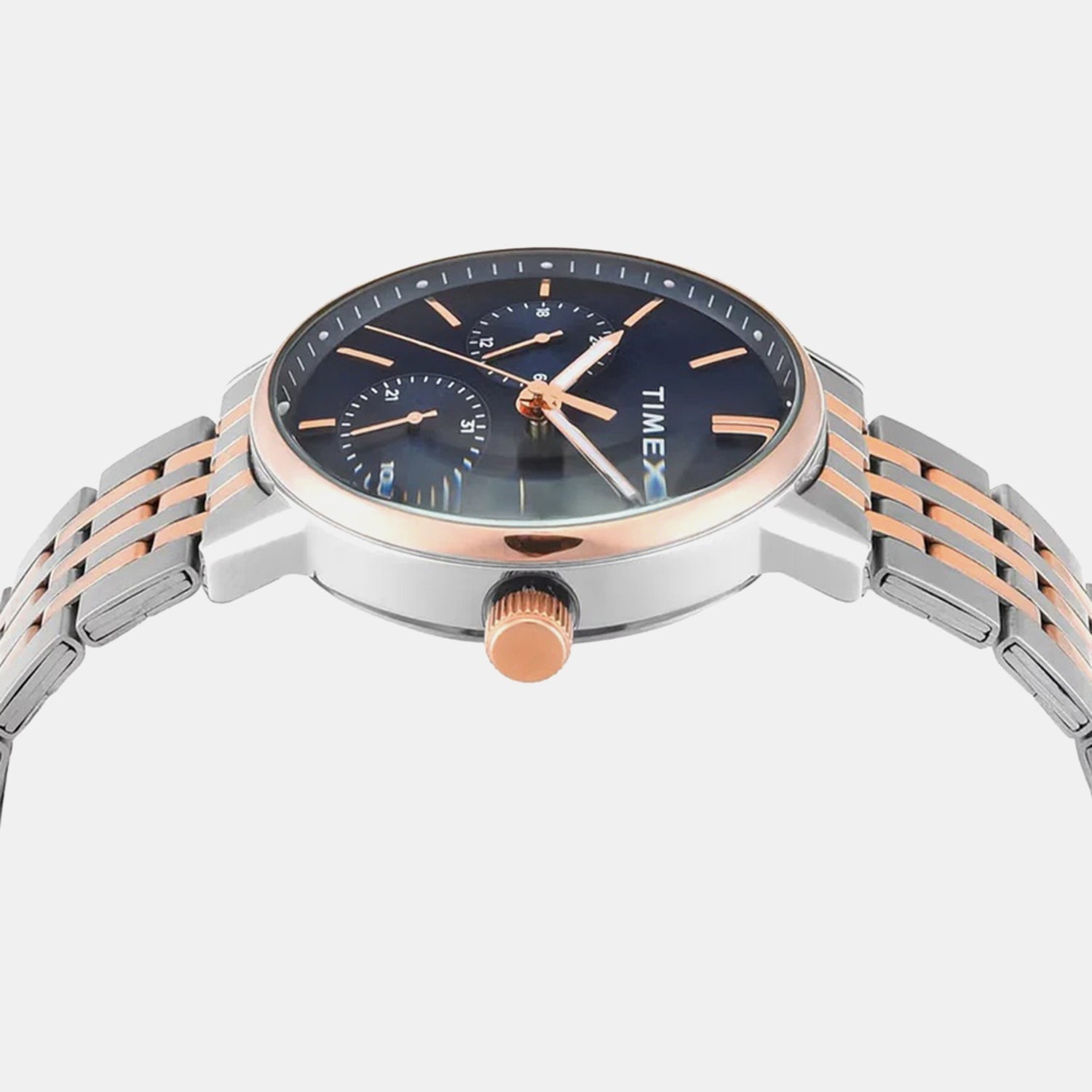 Timex Trendline Men Quartz Dial Multi-Function Stainless Steel Watch Tweg25409