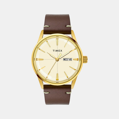 Timex Trendline Men Quartz Dial Analog Leather Watch Tweg25502