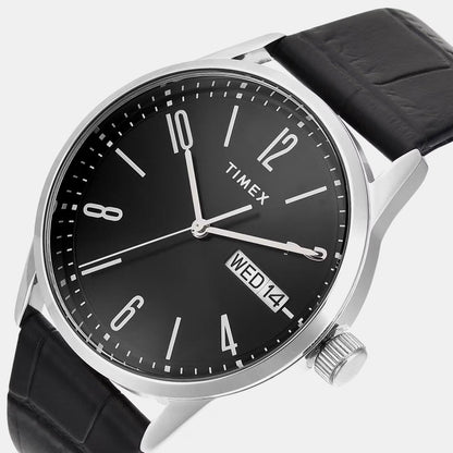 Timex Trendline Men Quartz Dial Analog Leather Watch Tweg25507