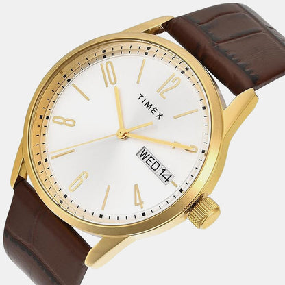 Timex Trendline Men Quartz Dial Analog Leather Watch Tweg25508