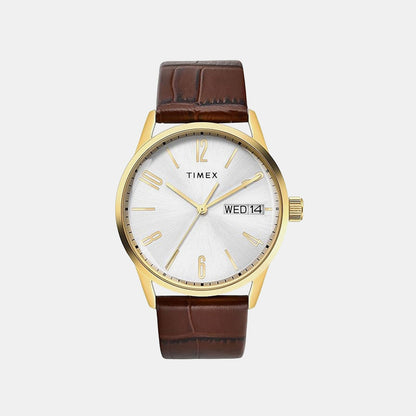 Timex Trendline Men Quartz Dial Analog Leather Watch Tweg25508
