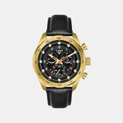 Timex Vector Men Quartz Dial Chronograph Leather Watch Tweg26001