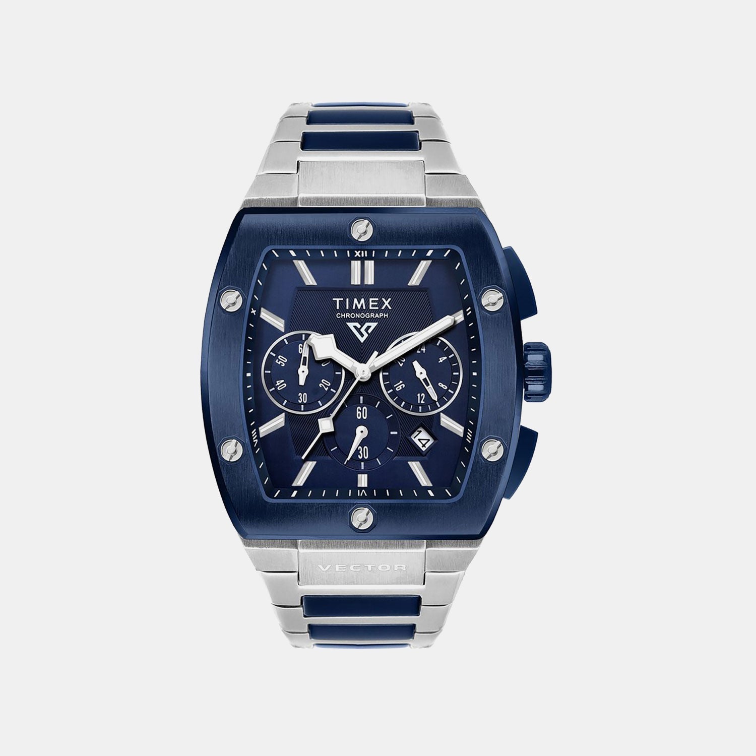 Timex Vector Men Quartz Dial Chronograph Stainless Steel Watch Tweg26202