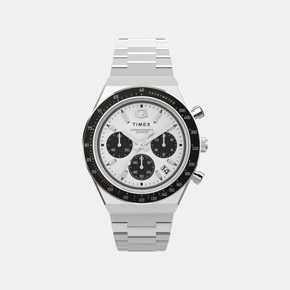 Timex Q Timex Men Quartz Dial Chronograph Stainless Steel Watch Tweg26400
