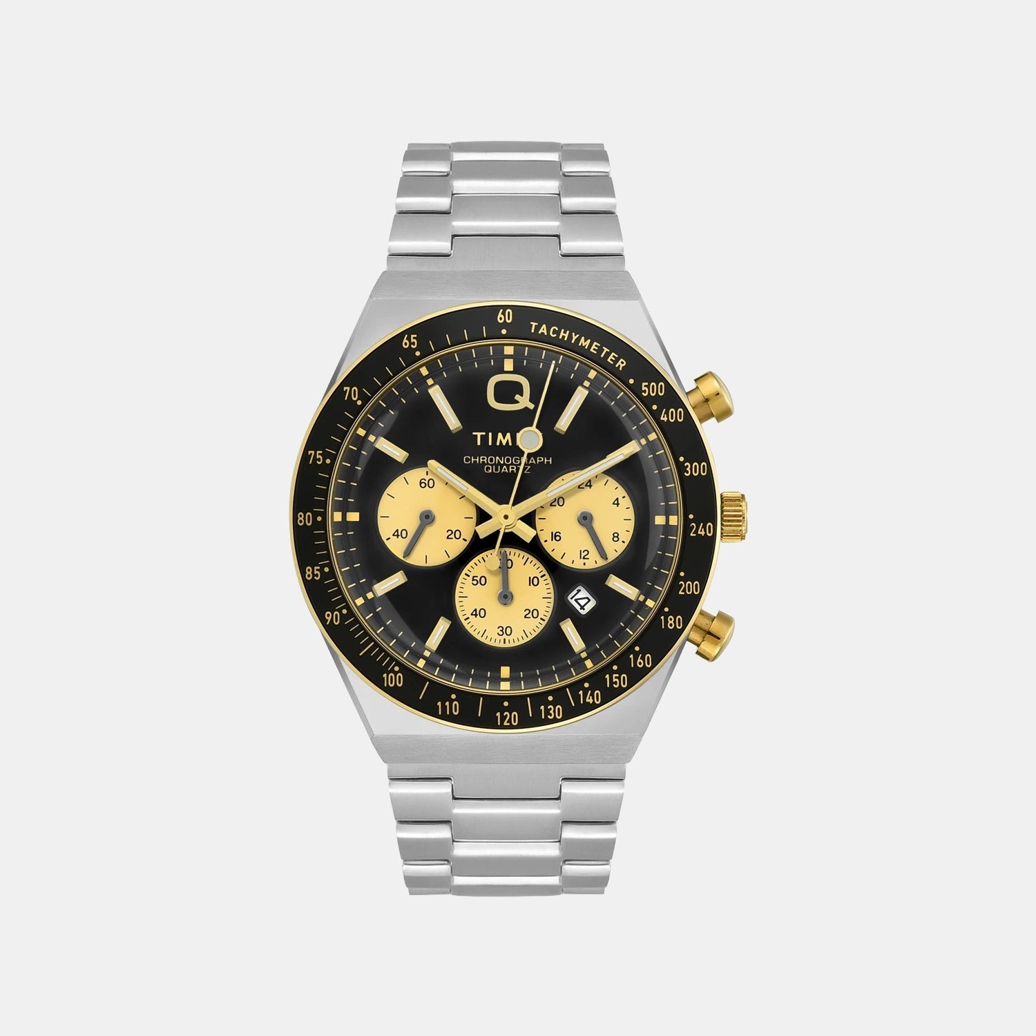Timex Q Timex Men Quartz Dial Chronograph Stainless Steel Watch Tweg26404