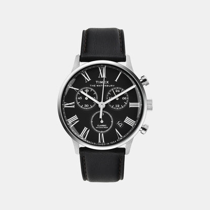 Timex Waterbury Men Quartz Dial Chronograph Leather Watch Tweg26602