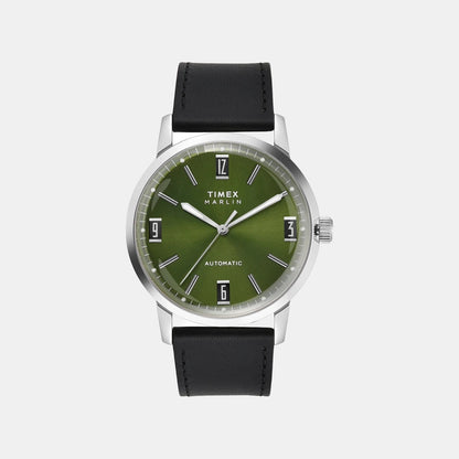 Timex Marlin Men Automatic Dial Analog Leather Watch Tweg26700