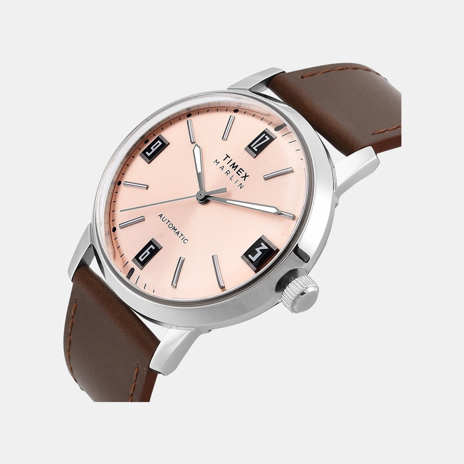 Timex Marlin Men Automatic Dial Analog Leather Watch Tweg26701