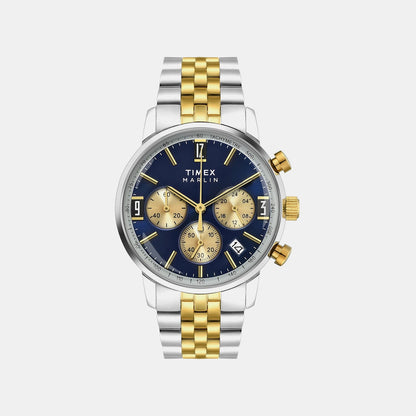 Timex Marlin Men Quartz Dial Chronograph Stainless Steel Watch Tweg26708