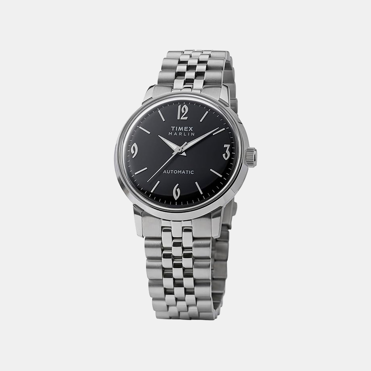 Timex Men Automatic Black Dial Analog Stainless Steel Watch Tweg26712