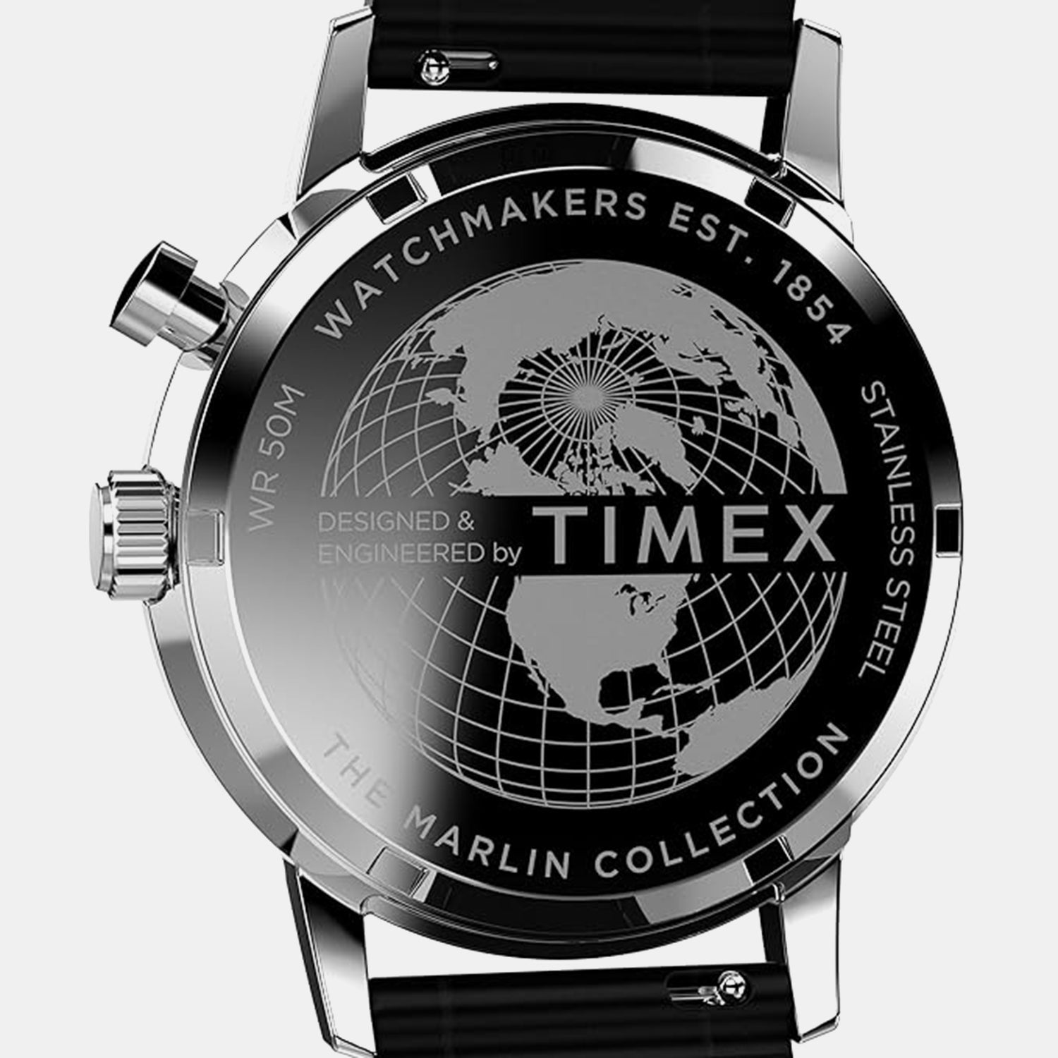 Timex Marlin Men Quartz Blue Dial Chronograph Leather Watch Tweg26803