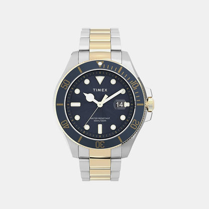 Timex Men Quartz Blue Dial Analog Stainless Steel Watch Tweg27001