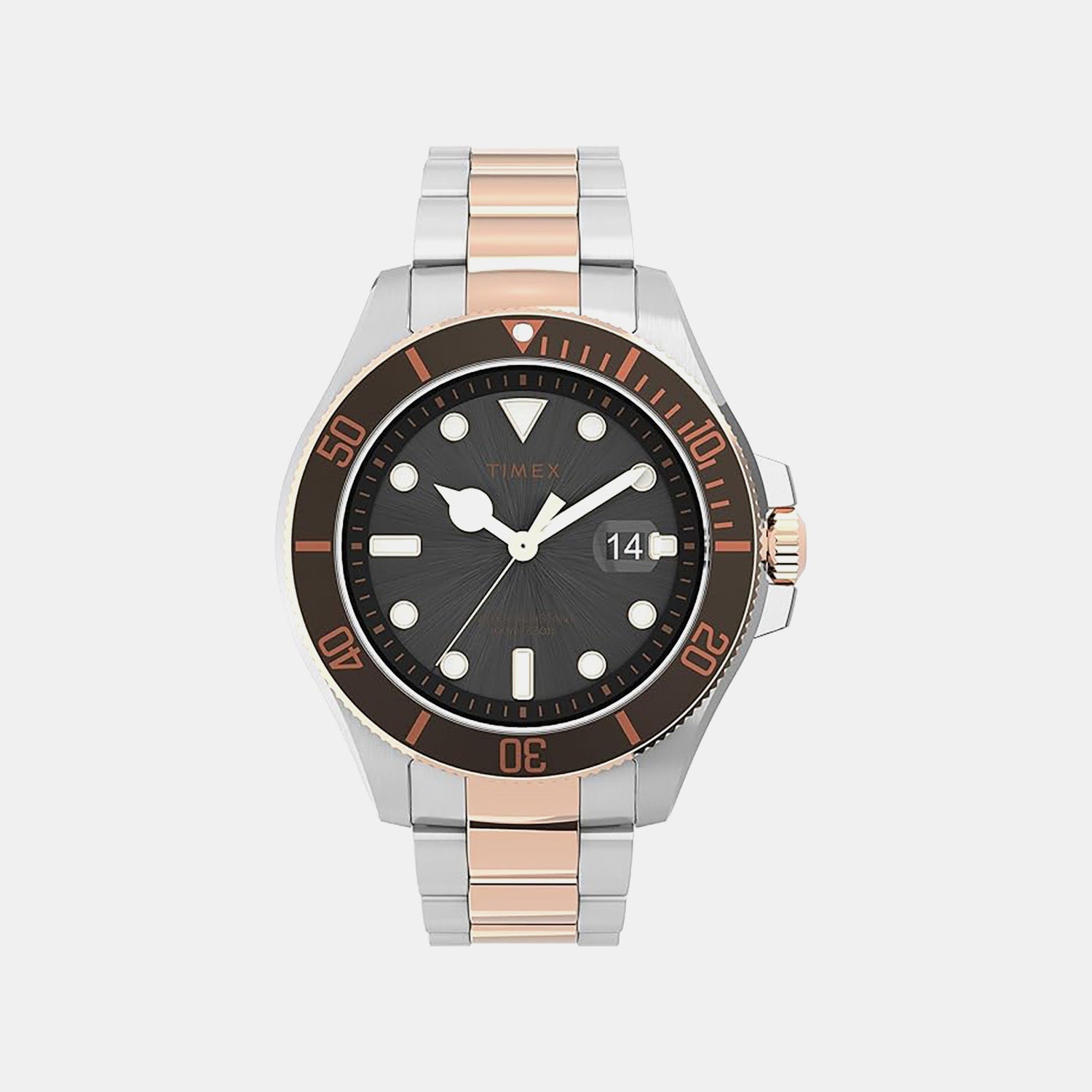 Timex Men Quartz Black Dial Analog Stainless Steel Watch Tweg27002