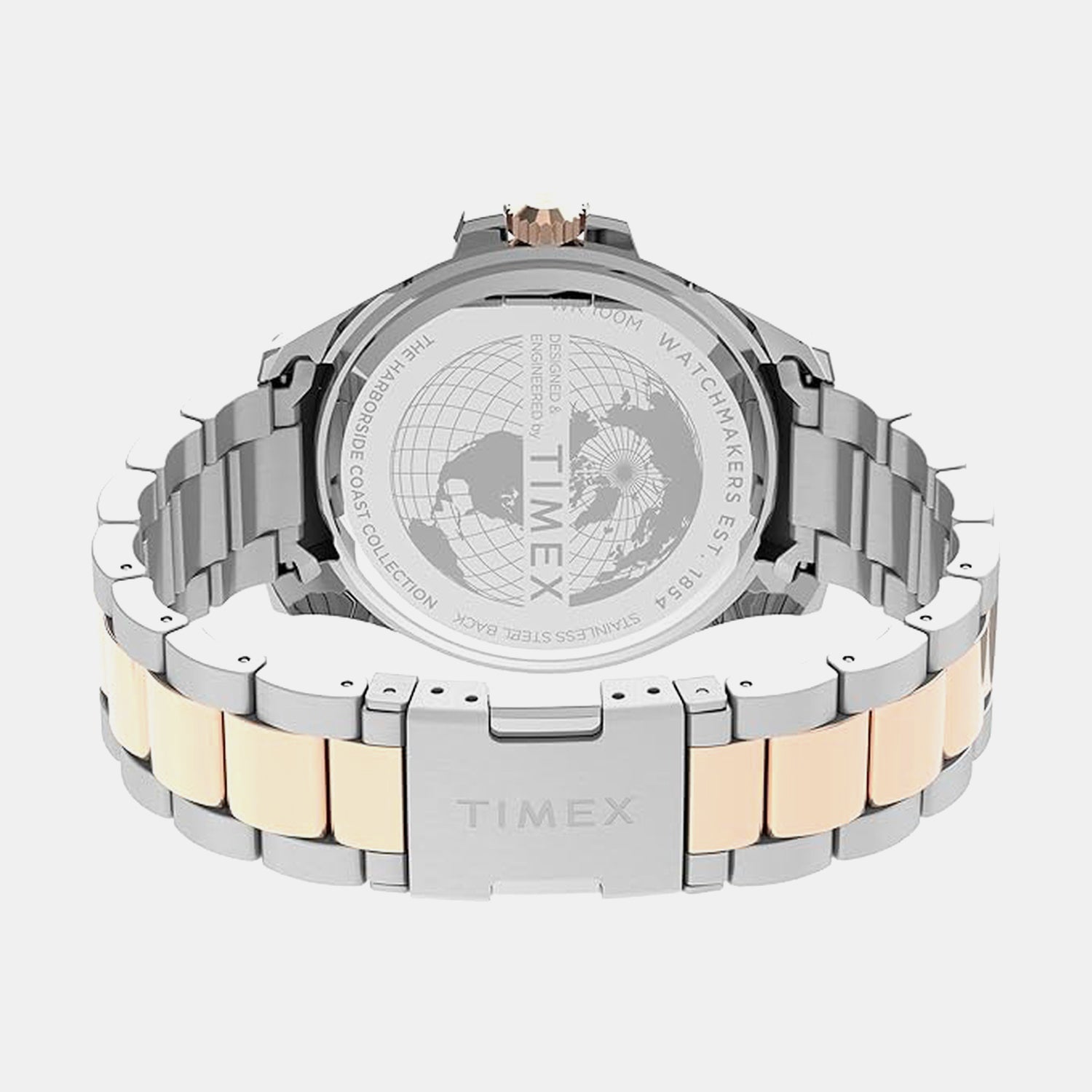 Timex Men Quartz Black Dial Analog Stainless Steel Watch Tweg27002