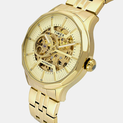 Timex Signio Men Automatic Dial Analog Stainless Steel Watch Tweg27600