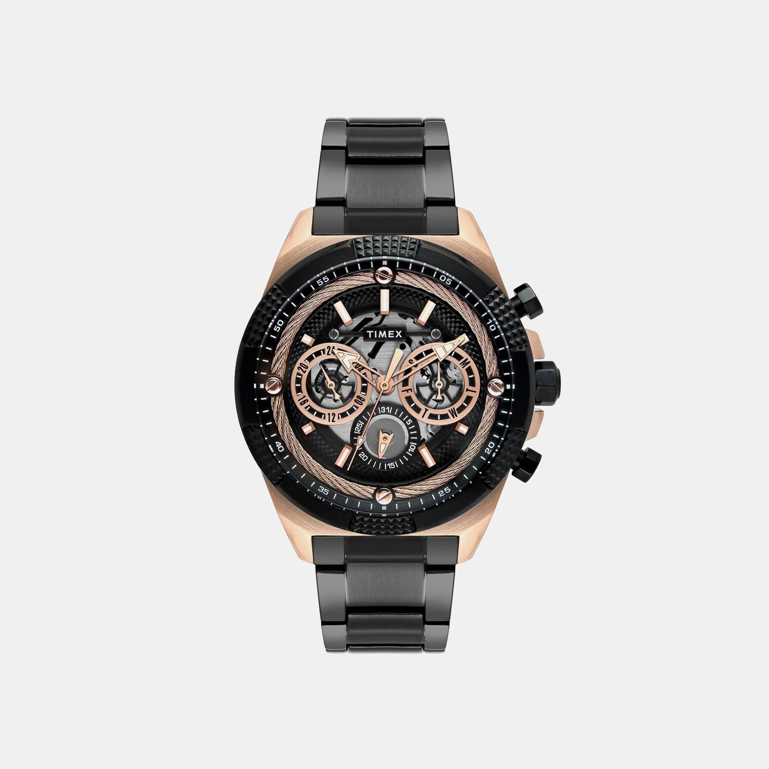 Timex Signio Men Quartz Dial Multi-Function Stainless Steel Watch Tweg27702